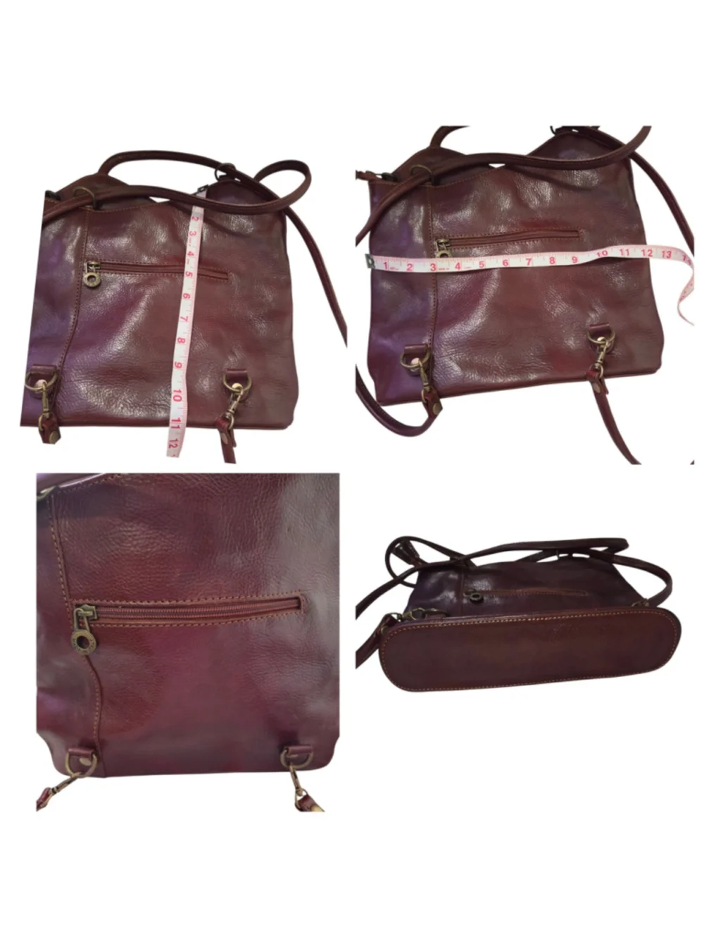 Marco Firenze Convertible Brown Leather Bag - A Versatile Essential